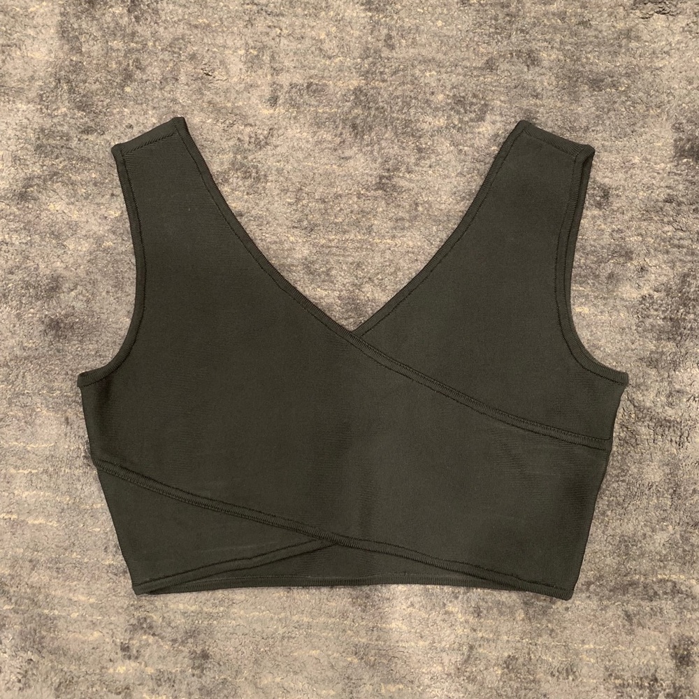 BCBG bandage crop top - black